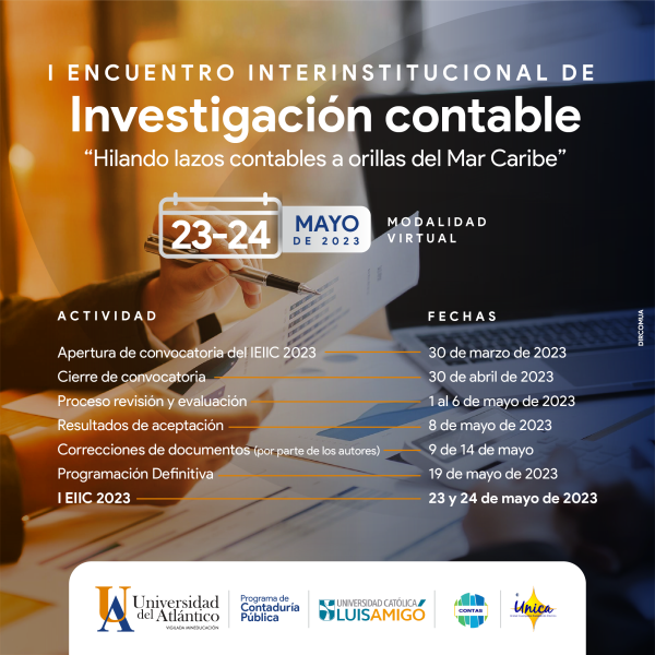 I Encuentro Interinstitucional de Investigación Contable Horarios