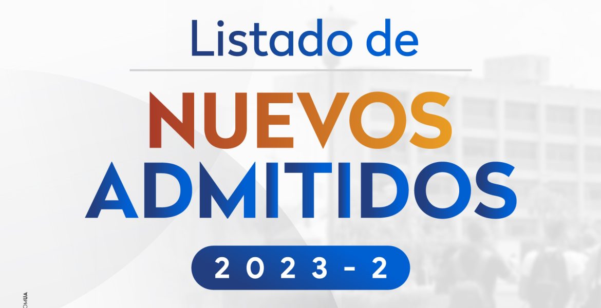 nuevos admitidos 2023-2