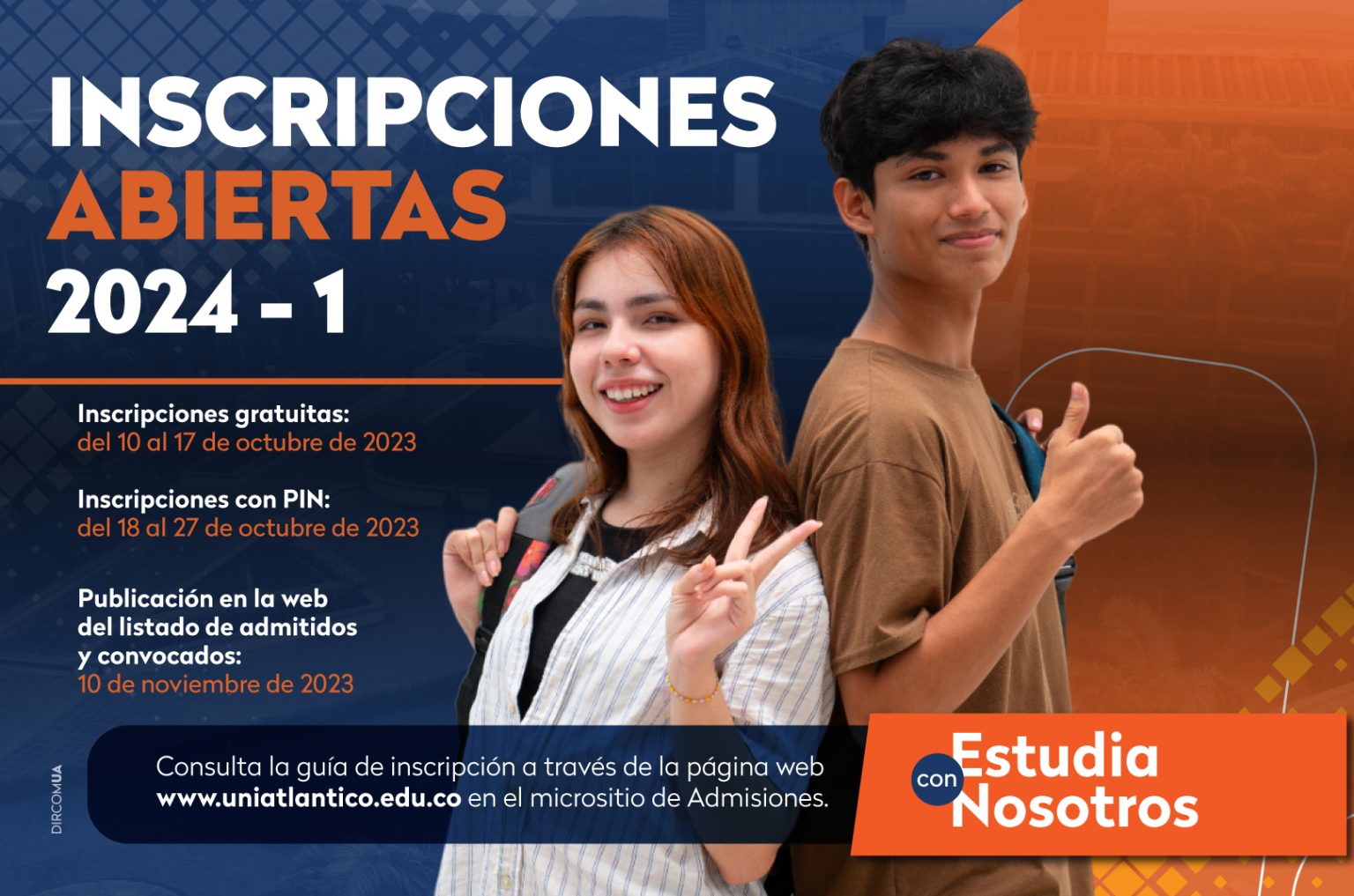 Apertura de las fechas de inscripción para nuevos estudiantes el