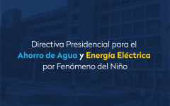 Directiva presidencial para el ahorro del agua y energia