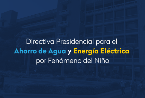 Directiva presidencial para el ahorro del agua y energia