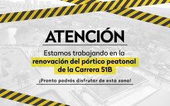 Atencion obras pórtico 51B-03