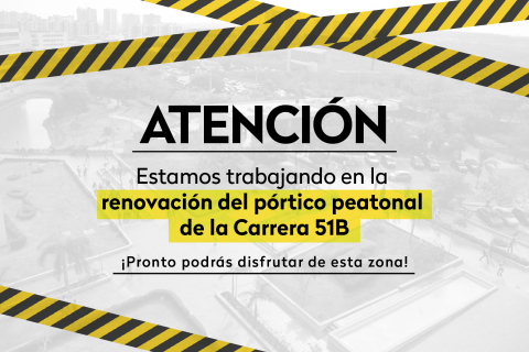 Atencion obras pórtico 51B-03