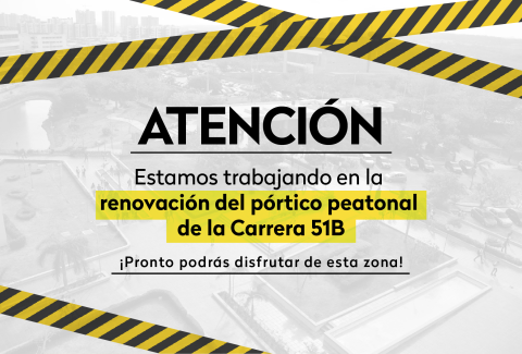 Atencion obras pórtico 51B-03