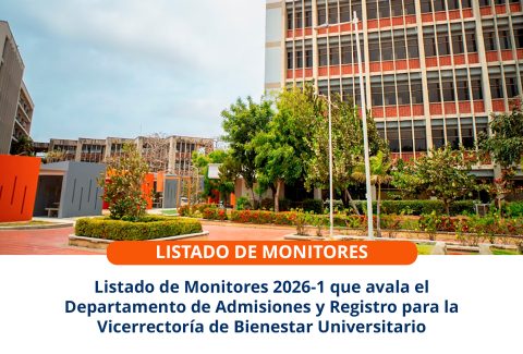 Listado de monitores bienestar universitario