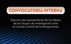 Elección del representante de los líderes de los Grupos de Investigación ante el Comité Central de Investigaciones