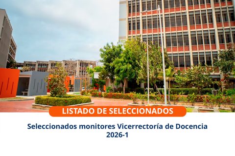 Seleccionados monitores Vicerrectoría de Docencia