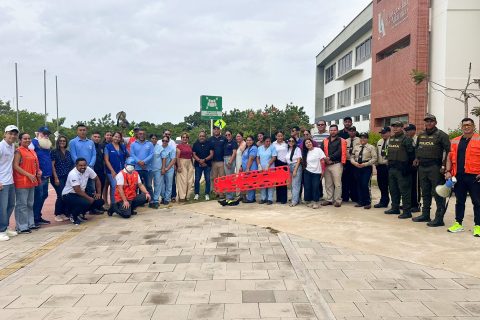 Uniatlántico impulsa la cultura de la prevención con simulacros de emergencia en las sedes Suan y Sabanalarga