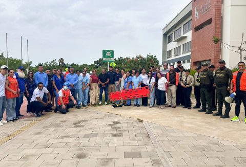 Uniatlántico impulsa la cultura de la prevención con simulacros de emergencia en las sedes Suan y Sabanalarga