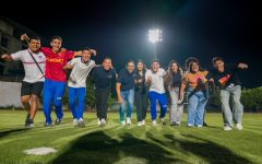 Leyton Barrios entrega iluminación para las canchas de fútbol y la pista atlética de Uniatlántico 1